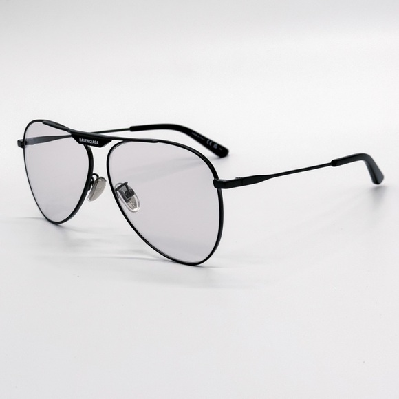 NEW BALENCIAGA BB0244S 004 AVIATOR GREY UNISEX SUNGLASSES BALENCIAGA - Picture 6 of 12